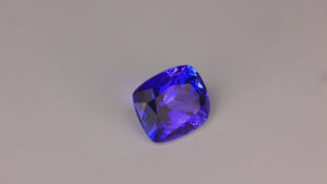 Antique Cushion Cut Tanzanite 7.20 Carats
