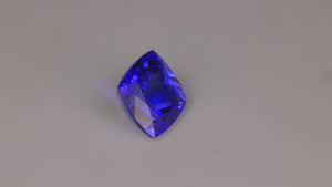 Square Cushion Cut Tanzanite 7.81 Carats