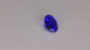 Round Brilliant Cut Tanzanite 6.48 Carats
