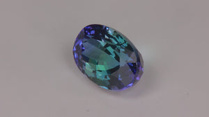 Oval Cut Rare Natural BiColor Tanzanite 6.93 Carats