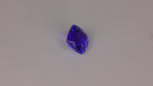 Square Cushion Cut Tanzanite 2.97 Carats