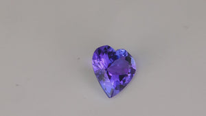 Heart Shape Brilliant Cut Violet Tanzanite 1.10 Carats