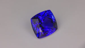 Blue VIolet Antique Cushion Tanzanite Gemstone 13.54 Carats