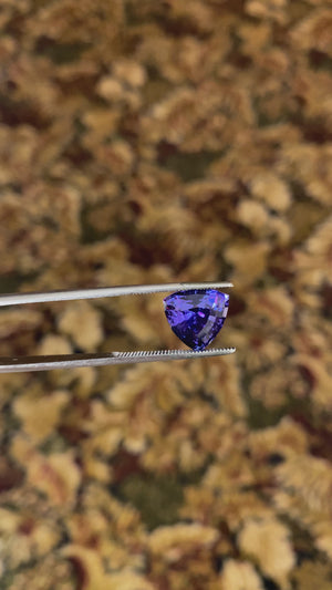 Step Trilliant Cut Tanzanite 7.67 Carats