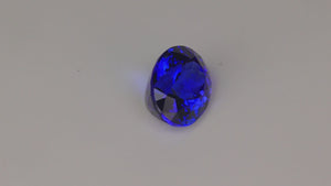 Oval Cut Mostly Blue Tanzanite 3.46 Carats