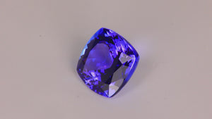 Blue Violet Square Cushion Tanzanite Gemstone 4.84cts