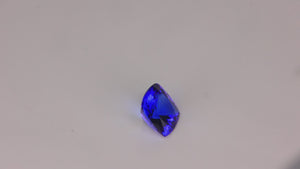 Square Cushion Cut Mostly Blue Tanzanite 2.39 Carats