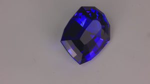 Shield Cut Mostly Blue Tanzanite 27.00 Carats