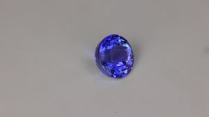 Round Brilliant Cut 50/50 Color Split Tanzanite 2.42 Carats