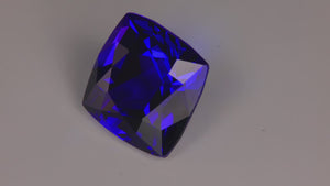 Square Cushion Cut Tanzanite 20.90 Carats