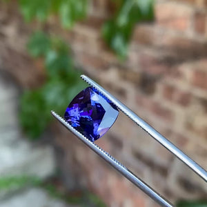 Square Cushion Cut Tanzanite 6.23 Carats