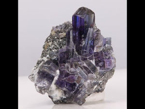 Unheated Tanzanite Crystal on Matrix 199ct Specimen