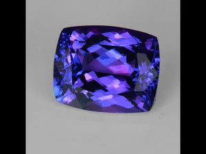 Antique Cushion Cut "Top Color" Tanzanite 3.86 Carats