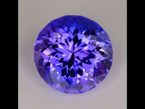 Round Portuguese Cut Tanzanite 3.33 Carats