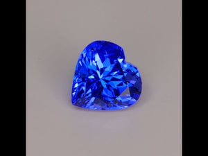 Heart Shape Brilliant Cut *Mostly Blue* Tanzanite 1.56 Carats