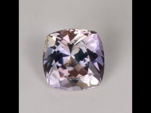 Square Cushion Cut Fancy Violet Gray Tanzanite 1.30 Carats