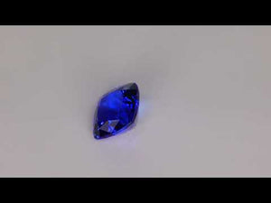 Brilliant Deep Color Cushion Cut Tanzanite Gemstone 3.69ct