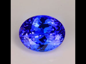 Oval Tanzanite Violet Blue Exceptional 5.08 Carats
