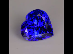 Tanzanite Heart Shape 10.42 Carats with Strong Color Change