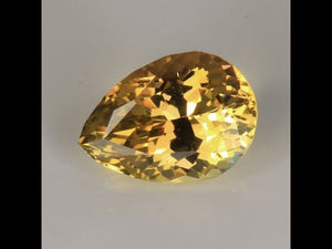Pear Shape Fancy Yellow Tanzanite 2.86 Carats