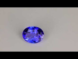 Violet Blue Oval Tanzanite Gemstone 2.43 Carats