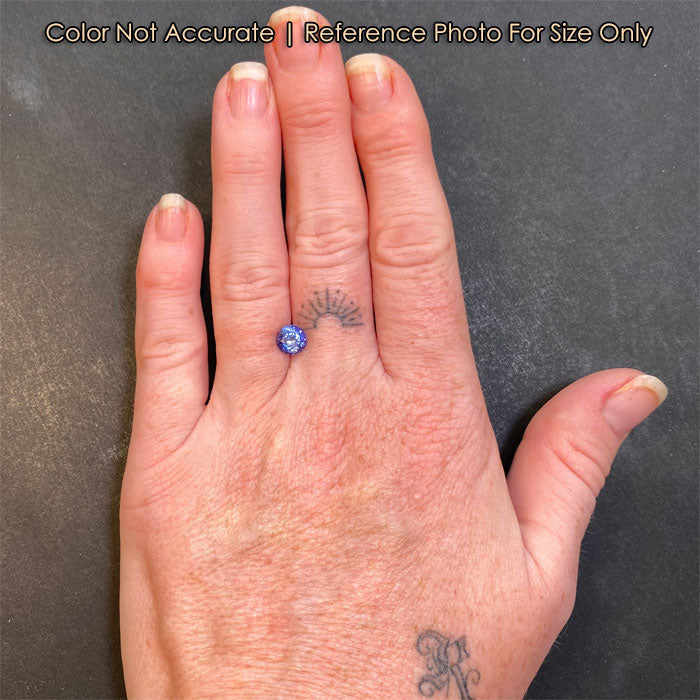violet blue tanzanite gemstone size