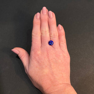 round brilliant tanzanite
