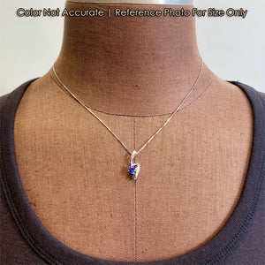 size reference of tanzanite pendant
