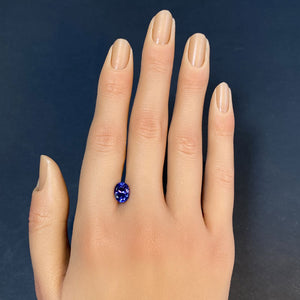 oval cut tanzanite