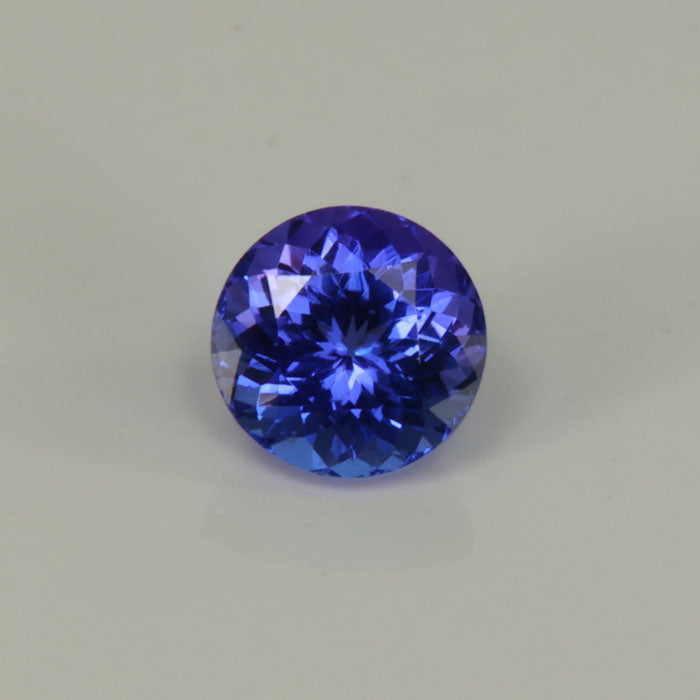 round brilliant tanzanite gem purple