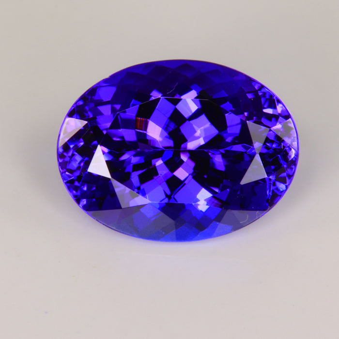 Oval tanzanite blue violet 
