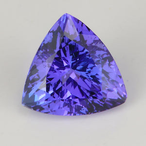 trilliant cut violet tanzanite gemstone 