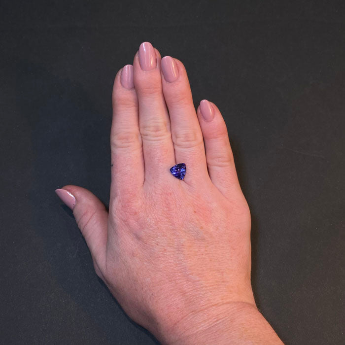 trilliant cut tanzanite gemstone