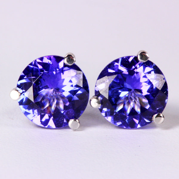 Tanzanite Earrings 2.26 Carat BVV Color