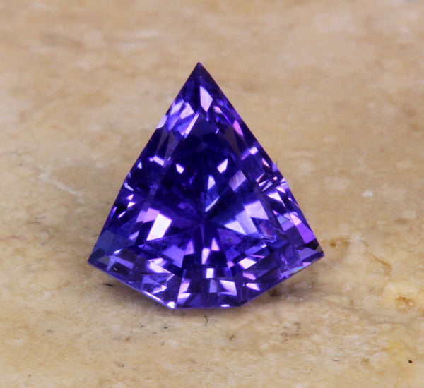 Shield Cut Tanzanite 2.08 Carat BVV Color