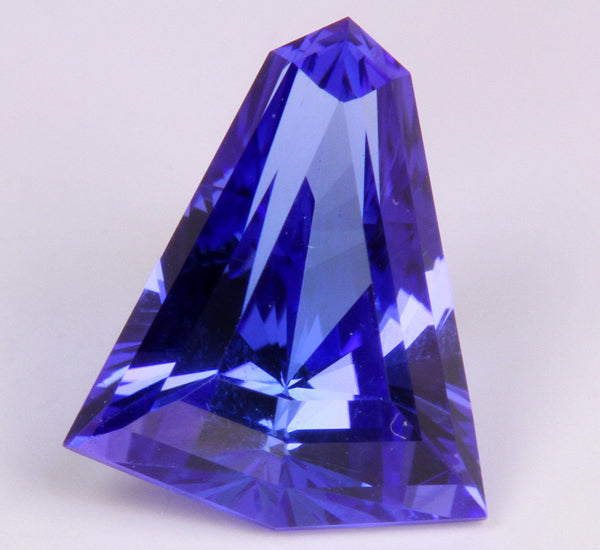 Kite Shaped Tanzanite 3.66 Carat Violet Blue Vivid Color