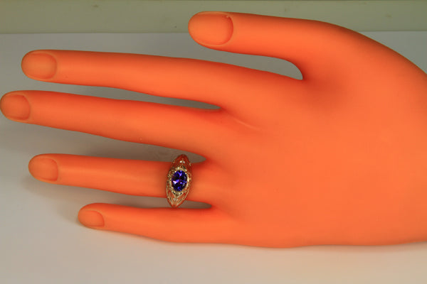 White Gold Tanzanite Ring by Christopher Michael 