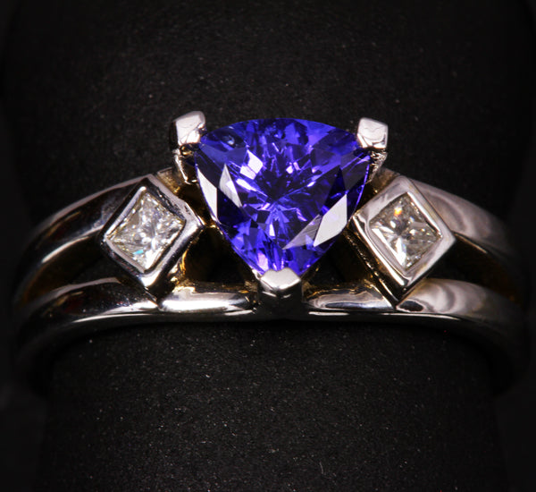 Tanzanite Ring 1.16 Carat VBV Color