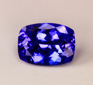 Antique Cushion Tanzanite Weighs 1.36 Carats With Blue Violet  Vivid Color