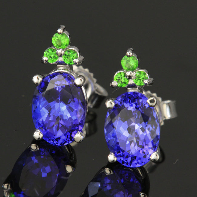 Tanzanite Tsavorite Earrings