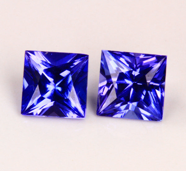 AAA Tanzanite Pair 1.61 Carat BVI Color