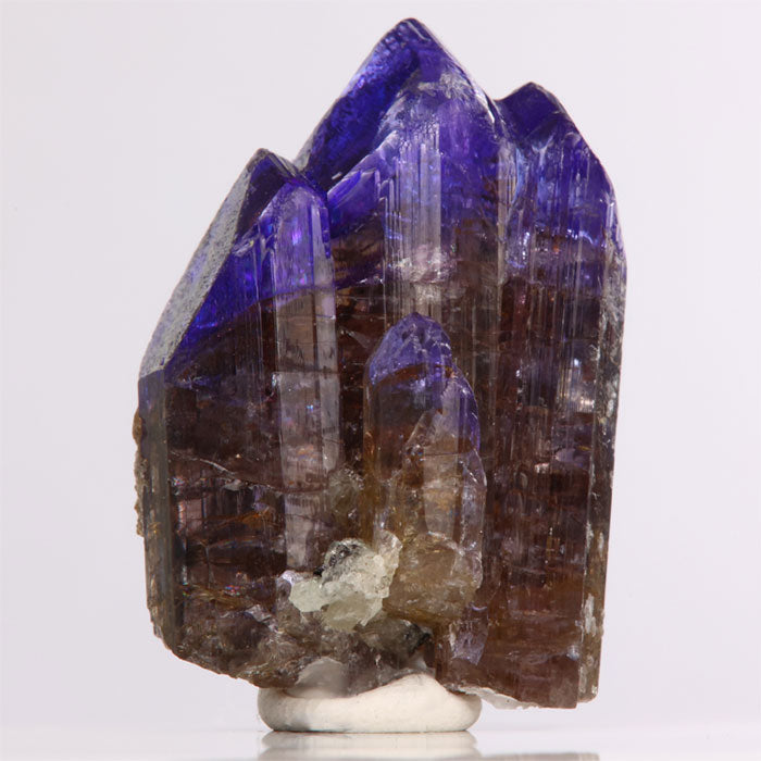 Large natural color tanzanite crystal cluster