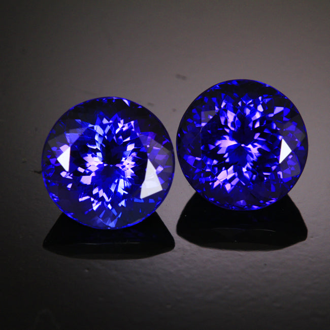 Matched Pair Tanzanites 13.32 Carats