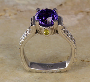 Tanzanite Ring 2.75 Carat Blue Violet Vivid Color Designed By Christopher Michael