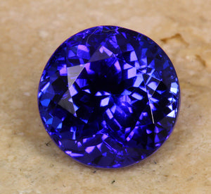 AAA Round Tanzanite 4.70 Carat VBE+ Color