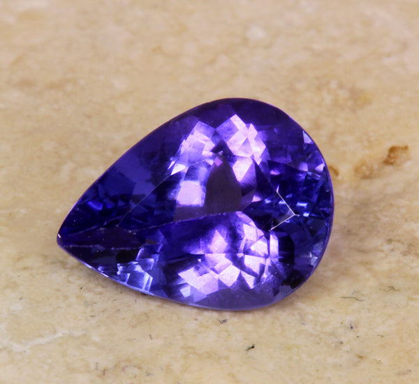Pear Shaped Tanzanite 1.76 Carat BVV Color