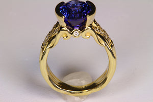 On Hold  Tanzanite Ring Designed By Christopher Michael