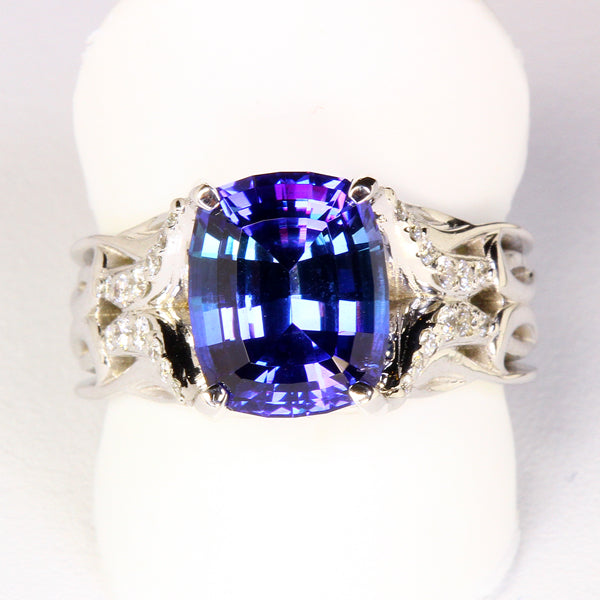 Tanzanite Ring 5.34 Carat BVV Color