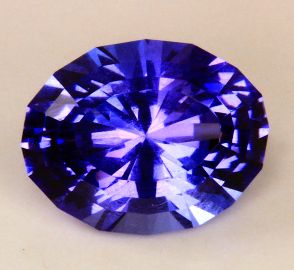 Fine Cut Tanzanite 1.65 Carat Violet Blue Intense Color 
