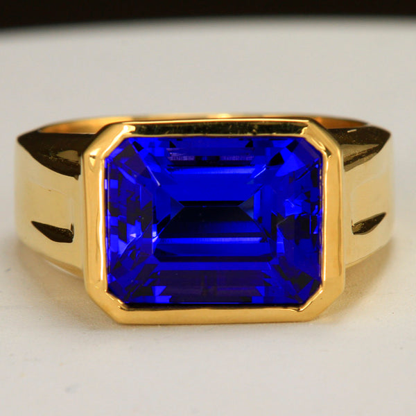 Men's Tanzanite Rings | Gold & Platinum Metals - Tanzanite Jewelry Designs